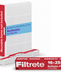Filtrete 16x25x4 Refillable Air Filter replacement, MPR 1000, MERV 11, Allergen Defense, 2 Pack packaging