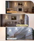 Wireless Wall Sconces Set Of Two With 5300mAh Battery And Remote Control Fifteen Dimmable Colors Fabric Shade Brushed Gold For Bedroom Living Room No Sweat Install in elegant fireplace, living room, and stairwell settings.