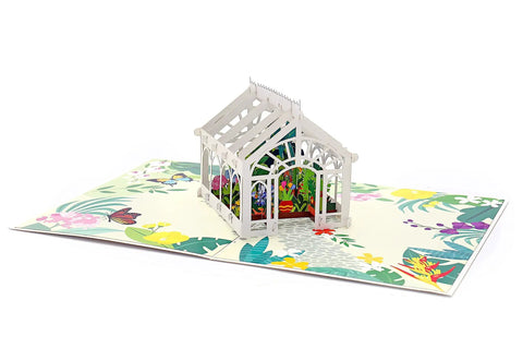 Greenhouse Floral 3D Pop Up Birthday Card For Women With Included Message Note And Envelope A Totally Thoughtful Gift For Mom Wife Sister Her That Feels Special And Handcrafted