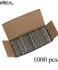 Open box of 1000 Collated Concrete Nails For BX3 Nailer Seven Eighths Inch Twenty Two Millimeter 1000 Count Three Millimeter Thick