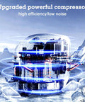 Commercial Ice Maker Machine 500 Lbs Per Day With 350 Lb Storage Bin Stainless Steel Workhorse Ice Machine upgraded compressor