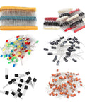 1400 Piece Electronics Component Kit With LEDs Diodes Resistors Electrolytic And Ceramic Capacitors Transistors For Arduino And DIY Projects