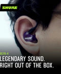 Person wearing SE215 Pro Wired Earbuds For Pros Sound Isolating Earphones With Crystal Clear Highs And Deep Bass Secure In-Ear Fit