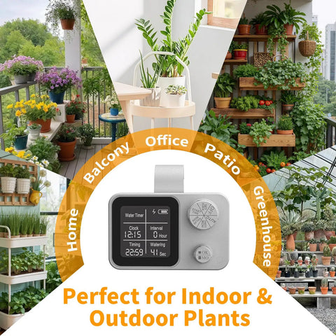 Set It And Forget It No Fuss Automatic Plant Watering System for indoor and outdoor gardens with adjustable drippers
