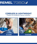 Low Key Quiet Pet Nail Grinder For Dogs And Cats Easy Peasy Paw Trimmer used indoors and outdoors for safe nail grooming.