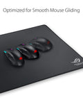 ROG Sheath Extra Large Gaming Mouse Pad 35.4 by 17.3 Inches Ultra Smooth Surface for Pixel Precise Tracking, Anti Fray Edges, Non Slip Base Black and Gray with mice