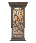 Outdoor Wall Lantern LED One Light In Victorian Bronze Finish With Clear Seeded Glass, Dimmable 8.5W LED Equiv 40W, 2700K Warm White