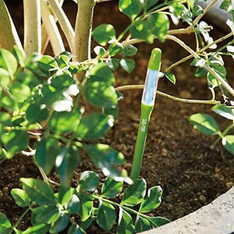 Sustee Aquameter Must Have Leave In Soil Moisture Meter Bundle Of Twelve Refillable Units For Indoor Potted Plants With Continuous Readings Perfect For Small Pots Two Inch Two And A Half Inch And Three Inch in small potted plant soil