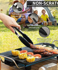 Outdoor Camping Kitchen Utensil Set 10 Piece Stainless Steel Cooking And Grilling Utensils With Travel Organizer for BBQ