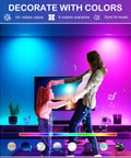 Mother and daughter enjoying room lit by 4 Inch Gimbal Smart WiFi LED Recessed Lights Kit RGB CW Color Changing.