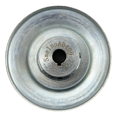 AB400 One Half Inch Bore Single Groove Web Sheave V Belt Pulley Four Inch Outer Diameter Carbon Steel Motor Pulley For A B 5L 4L V Belts