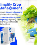 PH Pen Meter and Probe Care Kit with Calibration Solutions, Storage Solution, and Brush for Spot On PH and Temperature Readings