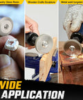 Tough As Nails Diamond Bench Grinding Wheel For Die Grinders, 3/8 inch arbor, sharpening jewelry, wood, and metal surfaces.