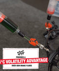 Bicycle Hydraulic Disc Brake Fluid Mineral Oil Low Viscosity For Crisp Lever Feel Smooth Pad Retraction Long Lasting 16 oz bottle