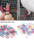 100 Pcs Mixed Color Pigeon Leg Bands For Training Easy Identification And Bird Management Rubber Gentle Fit