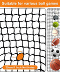 Durable Nylon Golf Practice Net With Rope And Carabiners, Weatherproof, 1-inch Mesh Net, Suitable for Various Ball Games
