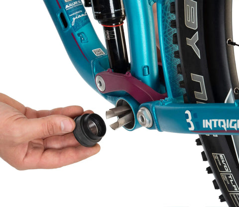 Hand using Beefy Press Fit Bottom Bracket Bearing Removal Tool for Internal BB Bearings Including BB90 BB92 Shimano SRAM GXP Race Face
