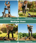 People using 39 Inch Lightweight Metal Detecting Shovel With V Shaped Serrated Blade For Treasure Hunting And Digging in various outdoor projects