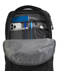 Interior view of Jester Everyday Carry Laptop Backpack For Commuters, Water Repellent Daypack With Padded Laptop Sleeve, Black NPF