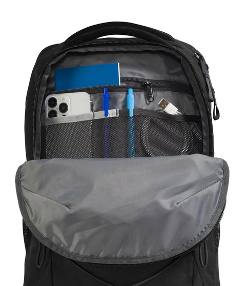 Interior view of Jester Everyday Carry Laptop Backpack For Commuters, Water Repellent Daypack With Padded Laptop Sleeve, Black NPF