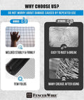 Top Shelf Vinyl Coated Hardware Cloth 16 Gauge Galvanized Steel With Half Inch Black Square Mesh visuals, showcasing durability and flexibility.