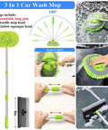 3 In 1 car wash mop from Pro Grade 42 Piece Car Wash Kit with Foam Gun Sprayer Long Handle Brush Collapsible Bucket