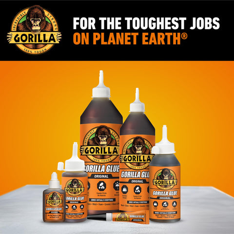 Brown Waterproof Polyurethane Glue 8 Oz Heavy Duty All Purpose Adhesive That Expands Into Materials For A Beastly Ultra Strong Bond