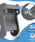 X Change Coupler Bracket Quick Attach For Bobcat E Series And Old Style Quick Attach Mini Excavator Bucket Mounting Accessory Heavy Duty Steel Construction showing 3/4 inch thickness