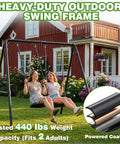 Beefed Up Heavy Duty Porch Swing Stand With Adjustable Height A Frame For Outdoor Patio Garden Deck Holds 440 Lbs