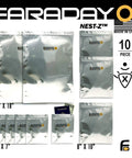 10 Piece Nest Z Faraday Bag Kit Ultra Thick Military Grade Shielding for Phones Radios Hard Drives Tablets Laptops with Prepper Nesting Design