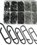 Pro Grade Fishing Power Clips 200 Pack Quick Change Stainless Steel Lure Connectors For Freshwater And Saltwater Tackle set in box