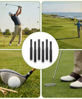 Six Pack Golf Club Shaft Extender Rods For Steel And Graphite Shafts Black Carbon Fiber Extension Sticks with golf scenes