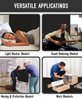 Heavy Duty Sound Dampening Blankets For Home Studio Delivering Hella Effective Noise Blocking Acoustic Coverage used as sound reducing blankets in various settings.