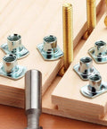 Top Shelf T Bolts 5/16-18 Thread By 3-1/2 Inch Long Pack Of Ten Badass Steel Fasteners for woodworking jigs on wood.