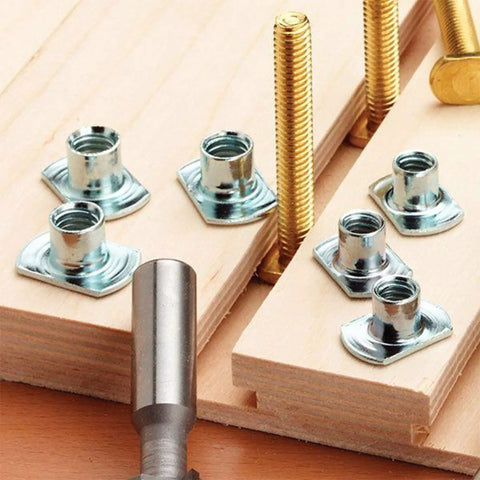 Top Shelf T Bolts 5/16-18 Thread By 3-1/2 Inch Long Pack Of Ten Badass Steel Fasteners for woodworking jigs on wood.