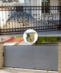 8 Pack V Groove Gate Caster Wheels 2 Inch Sliding Gate Wheel Beefy Built For Rolling Gates And Sawmills 5000 Lb Total Load Capacity Zinc Galvanized 45 Steel Bracket Smooth Rolling showcased with rolling gates