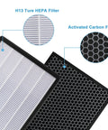 Replacement Filters For Hathaspace HSP001 HEPA Purifier with Easy Swap 2 HEPA Filters and 2 Activated Carbon Filters