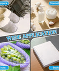 Clear Heat Shrink Wrap Bags 50 Pack, 24x16 Inch POF Pouch Wraps on slippers, cosmetics, fruits, and books