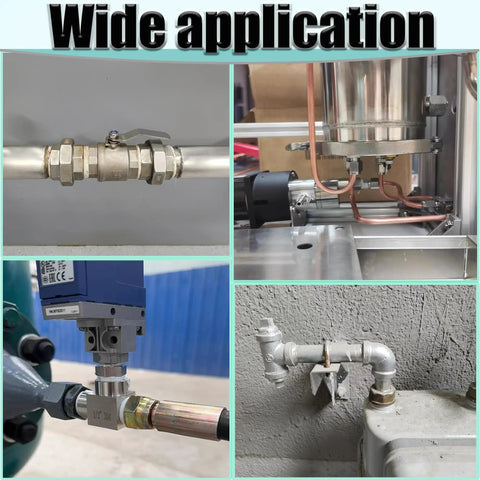 Wide application: Beefy Three Quarter Inch MNPT To One Half Inch FNPT Stainless Steel Hex Bushing Reducer Adapter Pipe Fitting 304 Stainless Heavy Duty Reducing Coupler For Plumbing And Industrial Use on pipes