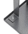 Close-up of the heavy gauge aluminum bracket for Hella Sturdy Electric Planer Stand with secure mounting hardware.