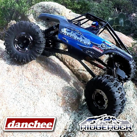 Beast 1/10 Scale 4WD Electric RC Rock Crawler With Dual Motors And 4 Wheel Steering climbs rocky terrain