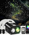 Dual Color Fiber Optic Star Headliner Kit For Cars With App And Remote Control, 700 Pieces, 9.8ft Long, 20W Power, Easy Install displayed