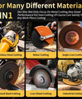PUOPOSTY 4-1/2 in cut-off wheel for metal; 10-pack, 0.045 in thin discs, for stainless steel, rebar, angle iron cutting