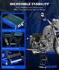 Beefed Up Heavy Duty Motorcycle Lift Jack Up To 1100 Pound With Wide Deck Scissor Lift T Handle under classic motorcycle