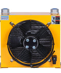 Plate Heat Exchanger 100 L Per Min Aluminum Hydraulic Oil Cooler With Fan DC24V Air Radiator For Industrial Machines