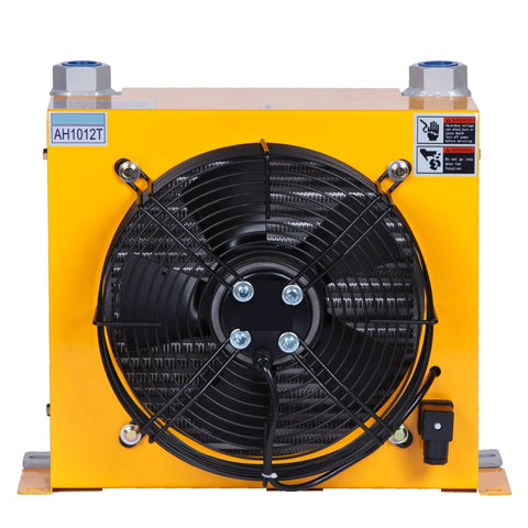 Plate Heat Exchanger 100 L Per Min Aluminum Hydraulic Oil Cooler With Fan DC24V Air Radiator For Industrial Machines