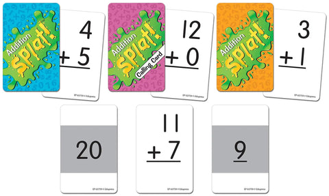 Fast Paced Addition Card Game For Elementary Kids And Teachers Pretty Slick Matching Activities showing various colorful math cards.