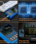 Dual Channel Handheld Digital Oscilloscope Kit With Two Point Eight Inch TFT Display 120 MHz Bandwidth 500 MSPS Sampling Vertical view