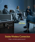 VHF Cordless Wireless Microphone System For Karaoke Nights DJ Parties And PA Use with max range 100 feet demonstration