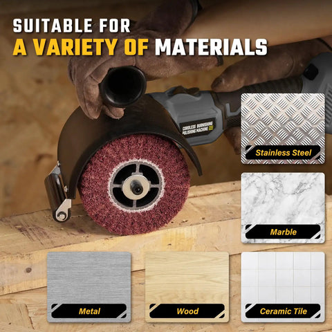 Cordless Burnishing Polishing Tool For DeWalt 20V Max Battery Not Included Tool Only With 6 Variable Speeds And Guide Wheel for various materials.